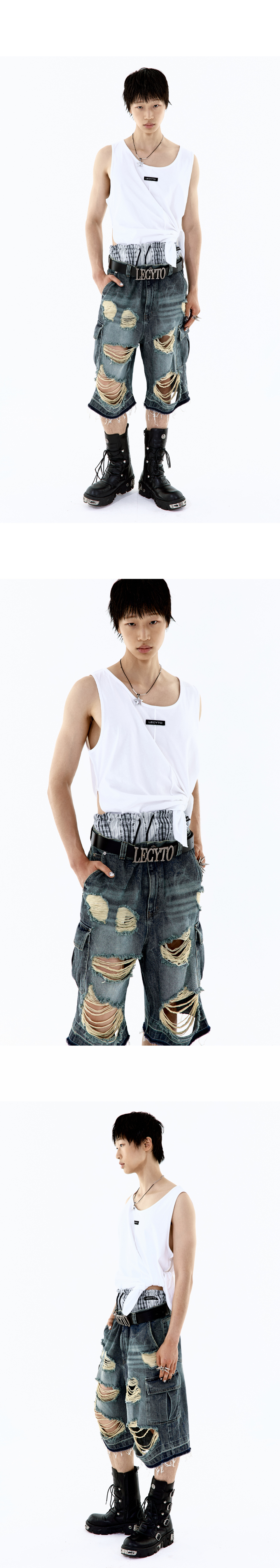 레씨토(LECYTO) Bold Star Necklace_[Black Silver] - 후기 | 무신사