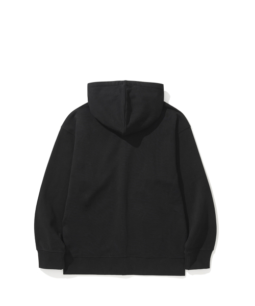 Худи на двухсторонней молнии semi-overfit (BLACK)