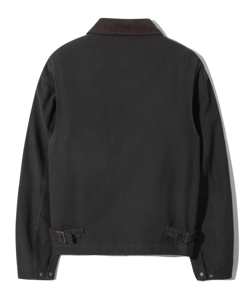 Плиссированная рабочая куртка вареная Vintage Black