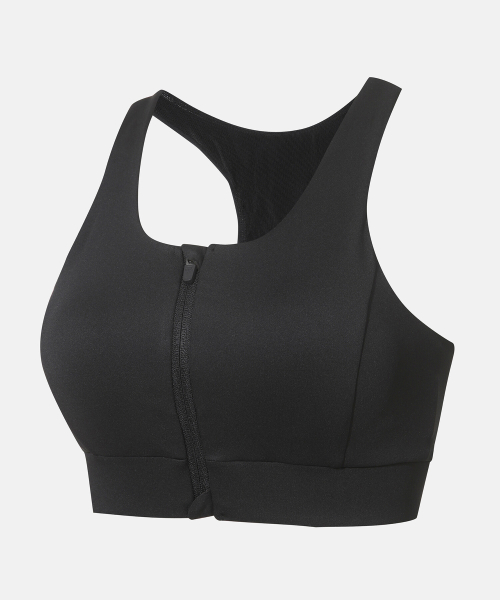 Женский спортивный топ High Support Front Open Black (SP322TBR81)