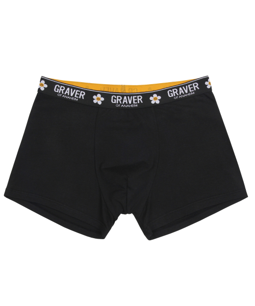 [1PACK] Мужские боксеры Flame Smile - Black