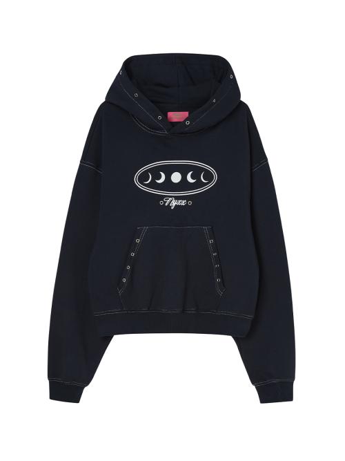 P.O.M EYELET STITCH худи NAVY