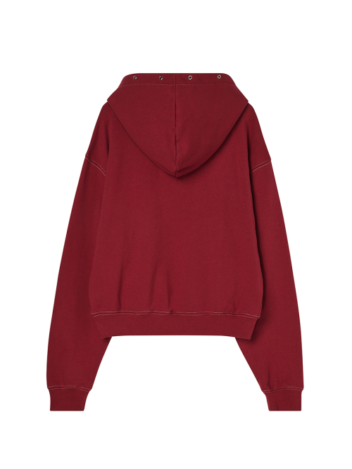 P.O.M EYELET STITCH худи DEEP PINK