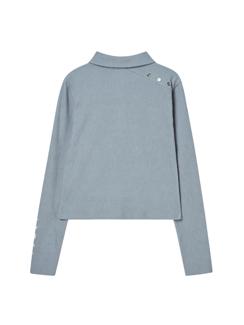 SCRIBBLE COLLAR LONGSLEEVE LIGHT BLUE