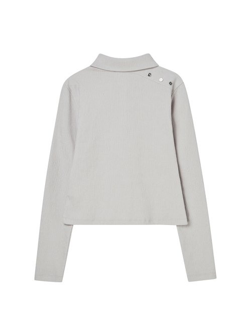 SCRIBBLE COLLAR LONGSLEEVE LIGHT GRAY