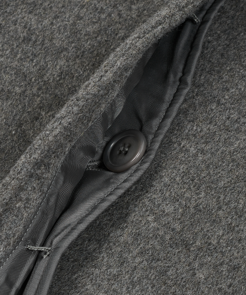 Hooded Half Пальто [Серый]