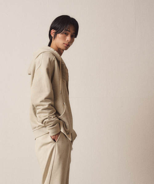 Raven Extension Hooded Zip-Up_Бежевый