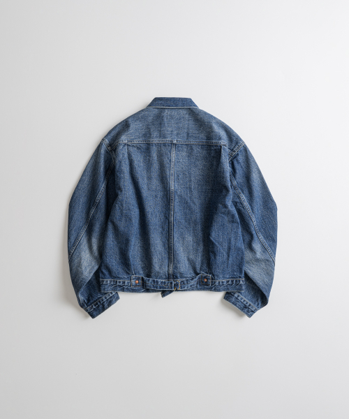 DISTRESSED TYPE-1 DENIM куртка washed blue