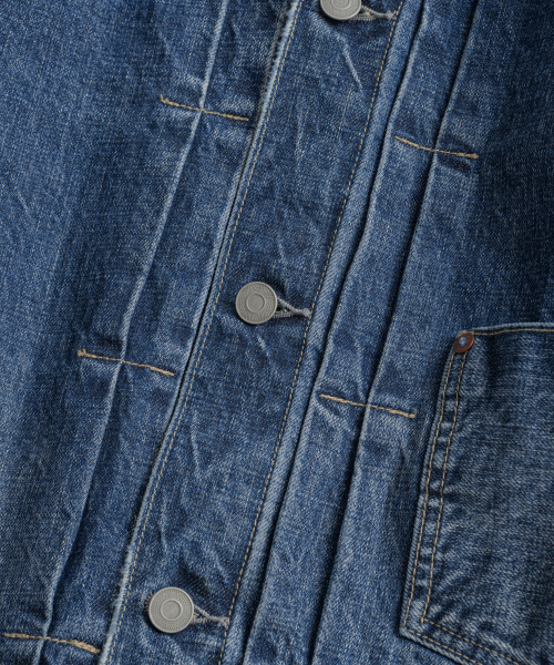 DISTRESSED TYPE-1 DENIM куртка washed blue
