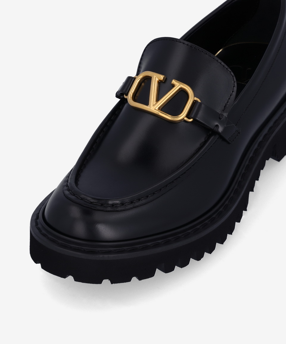 ■VALENTINO■ V-Logo Signature Chunky Loafer Black 5W2S0EU0B MUSINSA | VALENTINO V-Logo Signature Chunky Loafer - Black