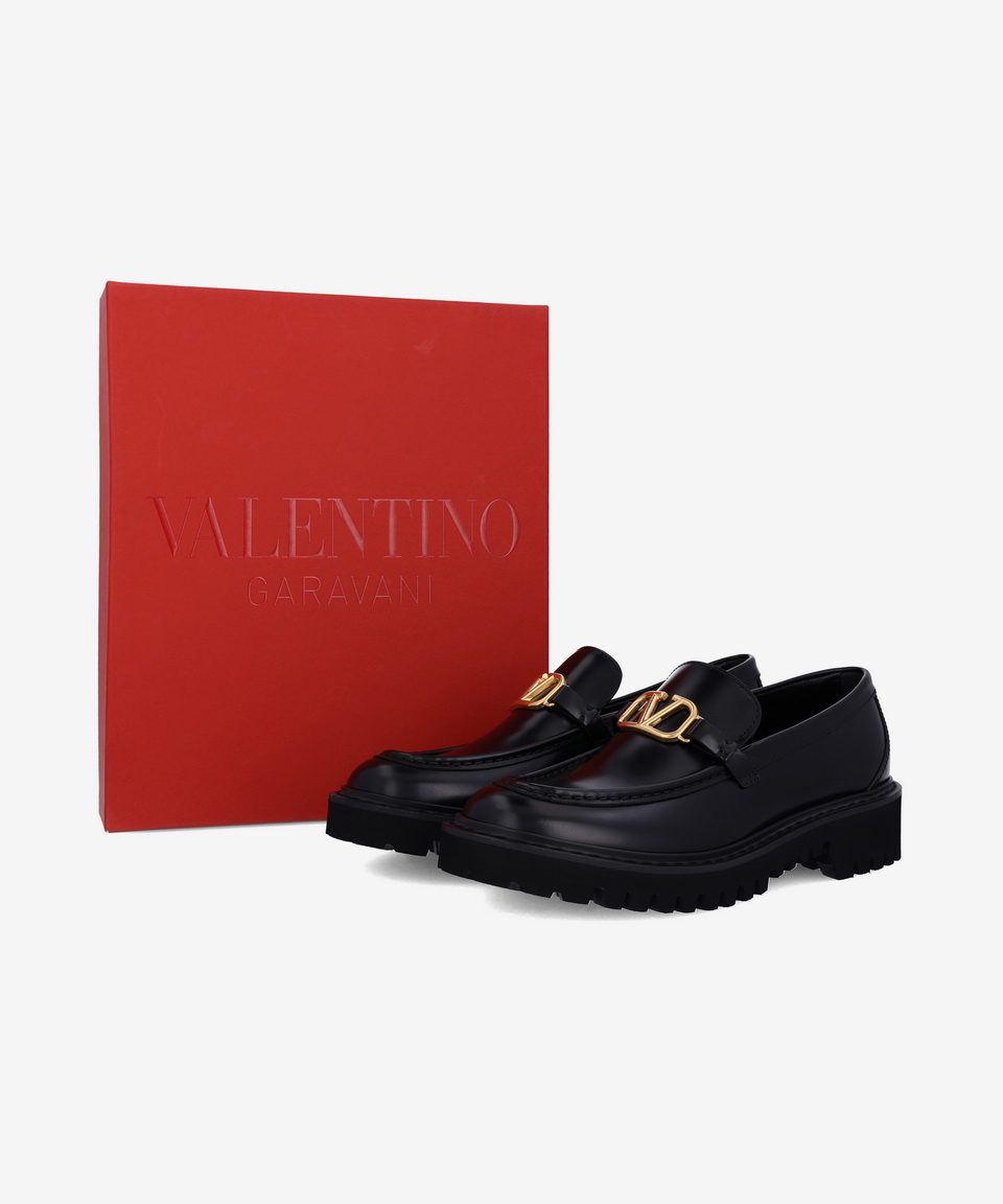 ■VALENTINO■ V-Logo Signature Chunky Loafer Black 5W2S0EU0B MUSINSA | VALENTINO V-Logo Signature Chunky Loafer - Black