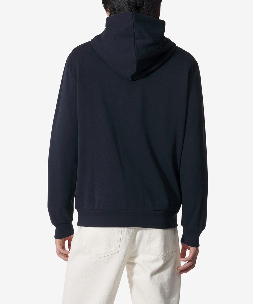 ★A.P.C.★ Grand VPC standard fit hood dark navy COHBNM27908 Standard Grand VPC hoodie | Organic fleece | A.P.C. Ready-to