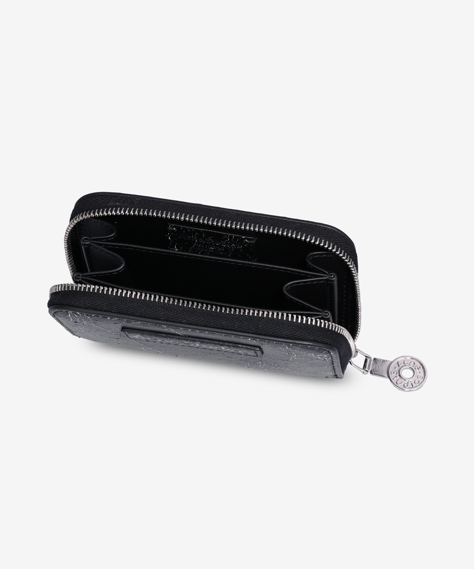 MUSINSA公式 | ACNE STUDIOS Leather Zipper Wallet - Black