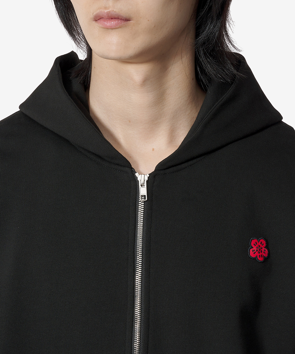 ★KENZO★ Bokeh Flower Full Zip-Up Hood Black FE65SW2254MF99 MUSINSA | KENZO Bokeh Flower Full Zip-Up Hood - Black