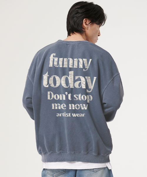 Funny Today пигментный свитшот GN