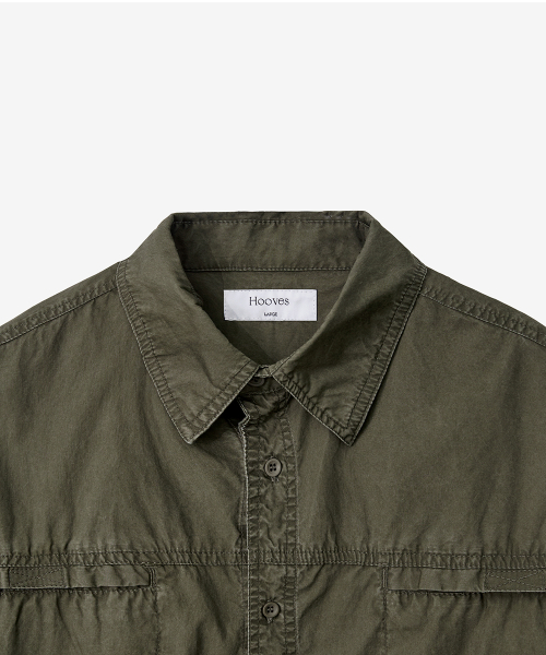 Fade Хлопок Work Рубашка [Khaki]