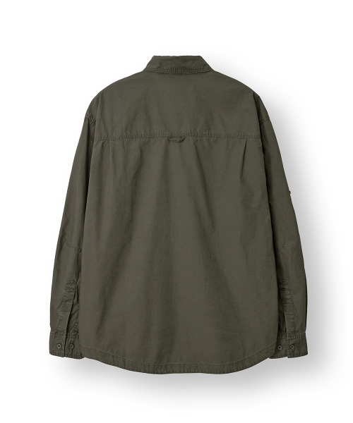 Fade Хлопок Work Рубашка [Khaki]