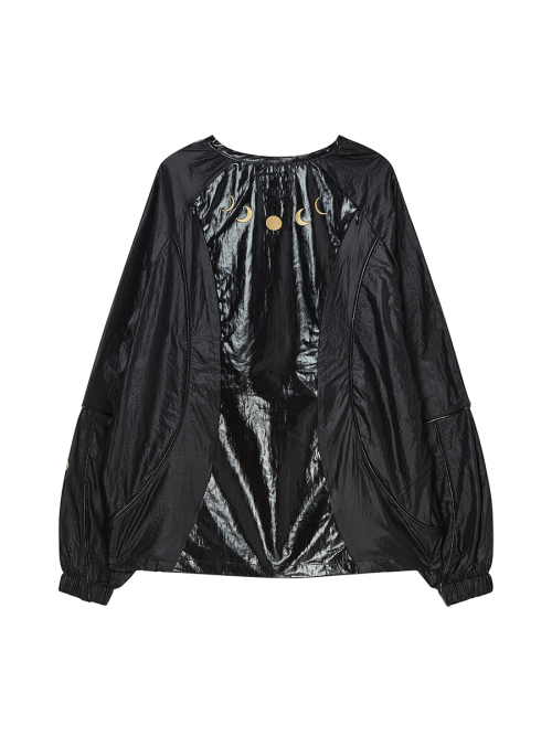 COATING COLLARLESS куртка BLACK