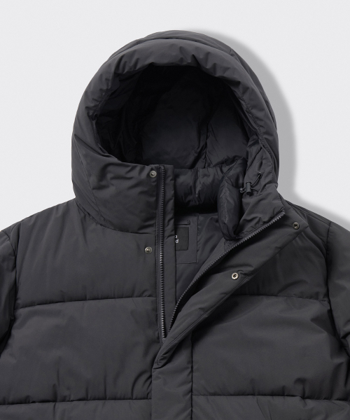 Daily Puffer длинная пуховая парка [Dark Grey]