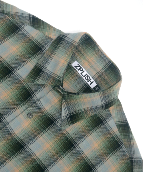 Рубашка в клетку COZY Green