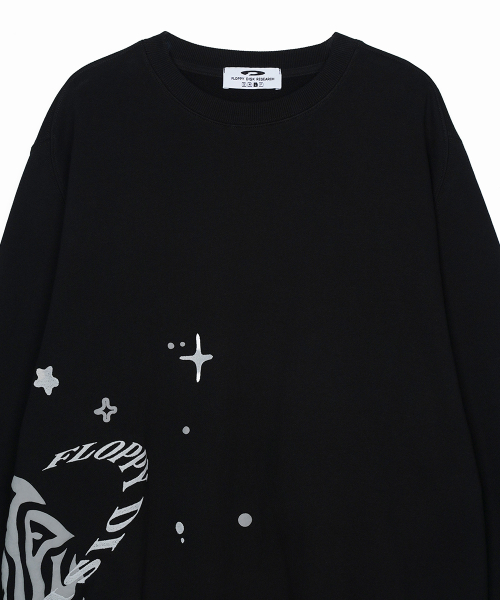 Twinkle Bloom floopy Crewneck Черный