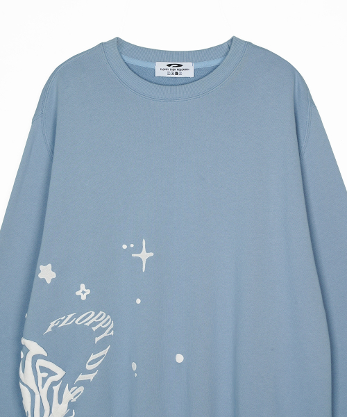 Twinkle Bloom floopy Crewneck Синий