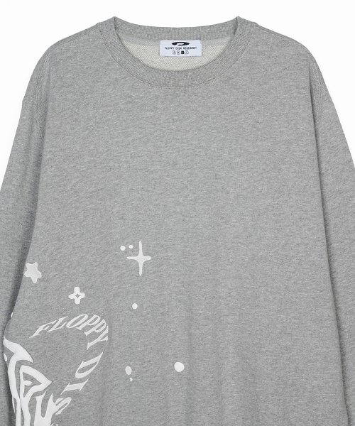 Twinkle Bloom floopy Crewneck M.Серый