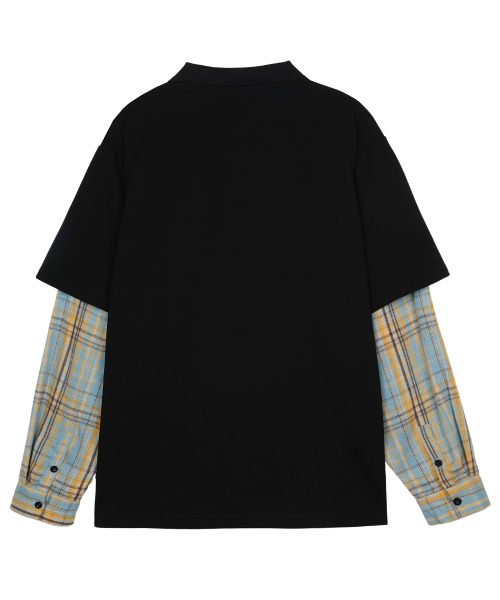 Double Layer Long sleeve PK Tee Черный
