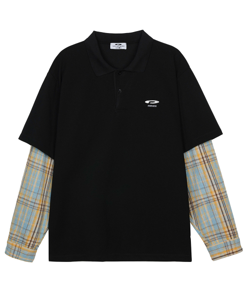 Double Layer Long sleeve PK Tee Черный
