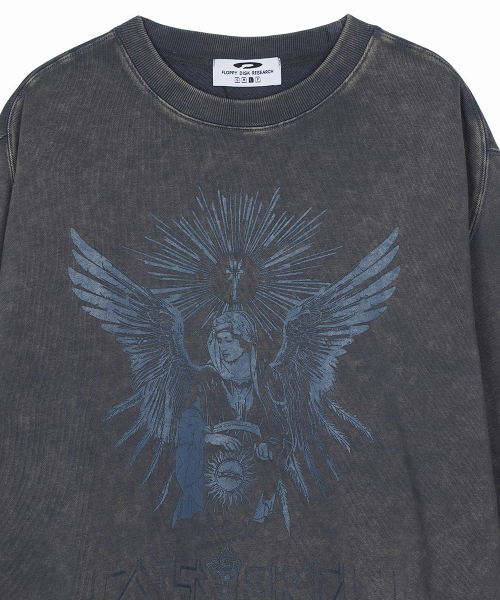 Pigment Washed San Chris Crewneck Slate Серый