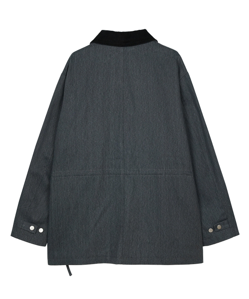 Work Safari Chore Long Jacket Черный