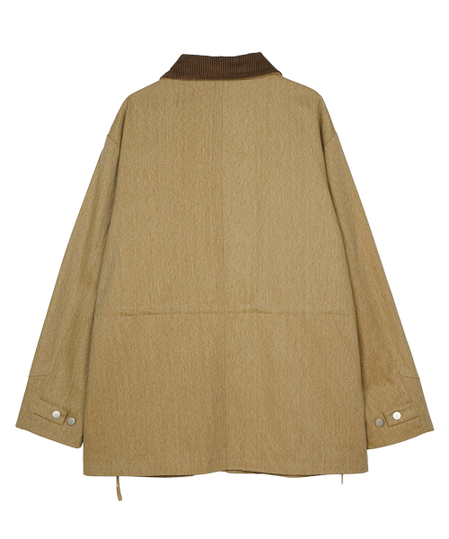 Work Safari Chore Long Jacket Коричневый