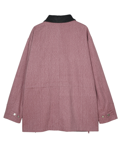 Work Safari Chore Long Jacket Розовый