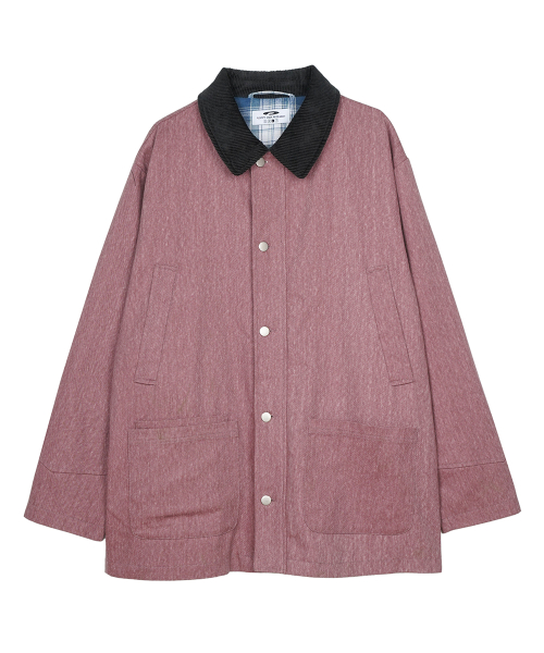 Work Safari Chore Long Jacket Розовый