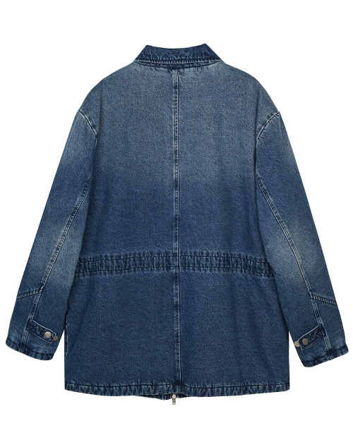 Деним Work Chore Quilting Jacket Синий