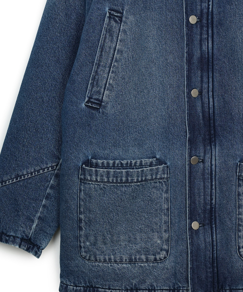 Деним Work Chore Quilting Jacket Синий