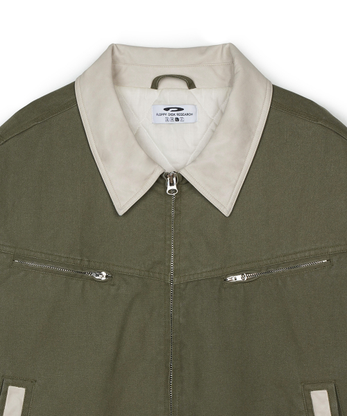 Vintage Wash Trucker Quilting куртка Khaki