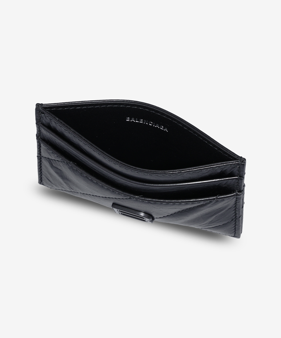 【送料&関税込】Balenciaga Crush Zipped Cardholder MUSINSA | BALENCIAGA Crush Card Holder - Black / 7664672AAWW1000