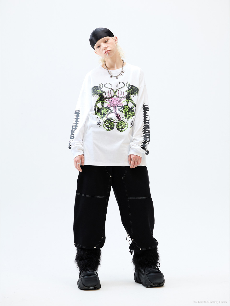 ★CRITIC X ALIEN COLLAGE LONG SLEEVE TS MUSINSA | CRITIC CRITIC x ALIEN COLLAGE LONG SLEEVE TS WHITE