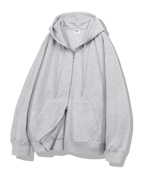 Low 2-Way Оверсайз Hoodie Zip-Up 2 Color [CRDH_4001]