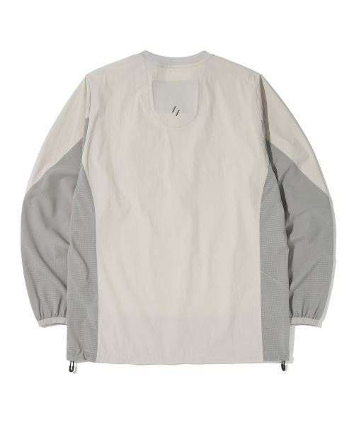 BREATHABLE длинный SLEEVE PULLOVER_LIGHT GRAY_WLT033