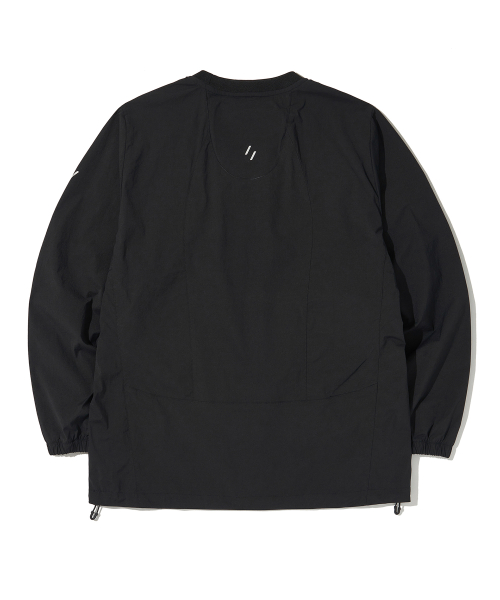 ATTABAD STRETCH WINDBREAK PULLOVER_BLACK_WLT030