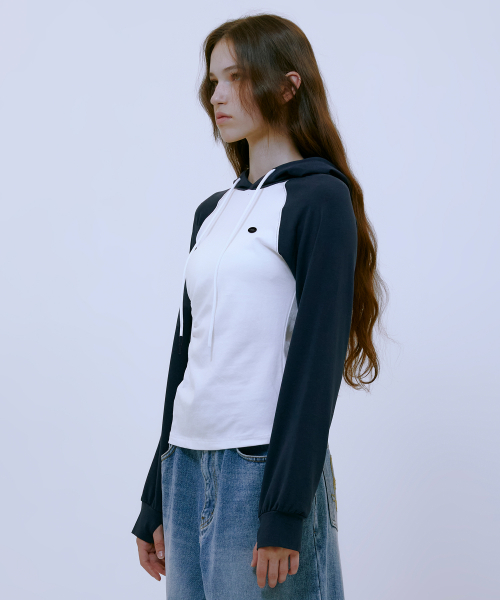 Asymmetric Ruched худи (NAVY)