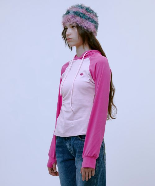 Asymmetric Ruched худи (PINK)