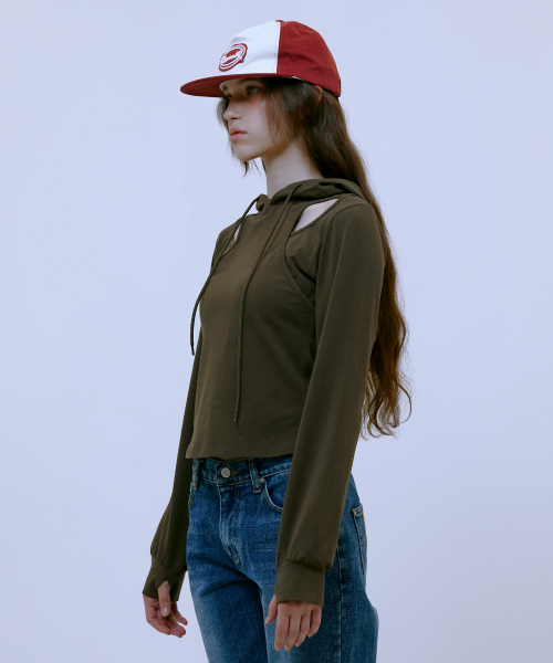 Cut Out Slim худи (BROWN)