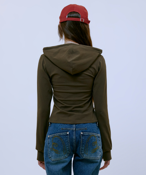 Cut Out Slim худи (BROWN)