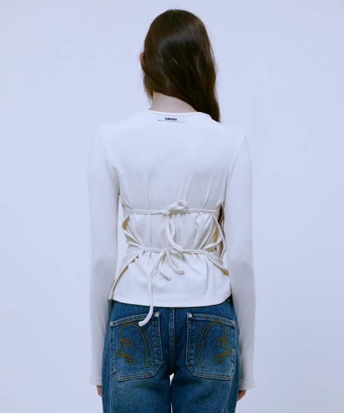 Double Layered на лямках Top (IVORY)