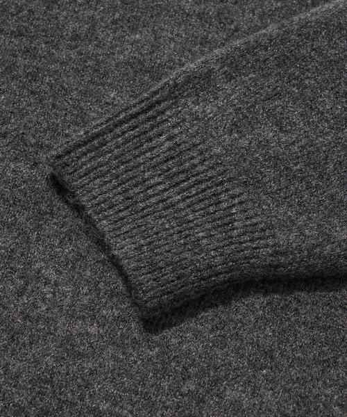 Signature Daily Crewneck Knit [Charcoal] thumbnail 8