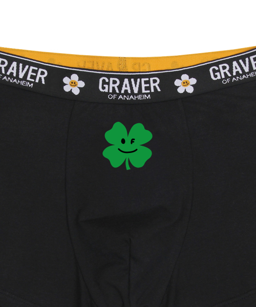 [1PACK] мужские боксеры Clover Smile_BLACK