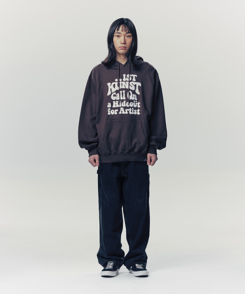 HIDEOUT HOODIE_BROWN(IK2ESMM403A)